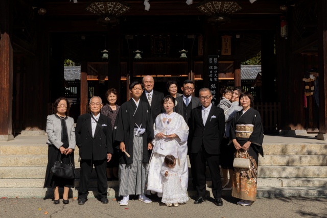 小さな結婚式松山店?～秋晴れの下で神前式②～