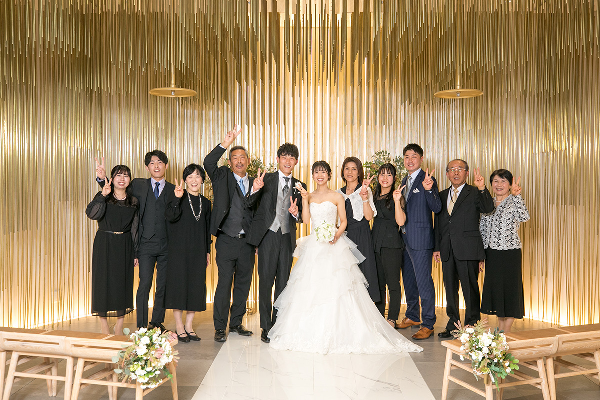 大切な家族やゲストと一緒の撮影も◎