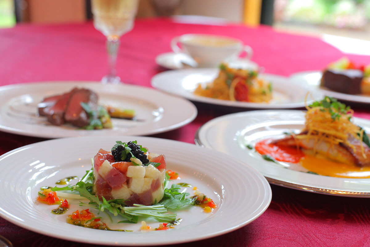 レストランスワンレイクのお料理について