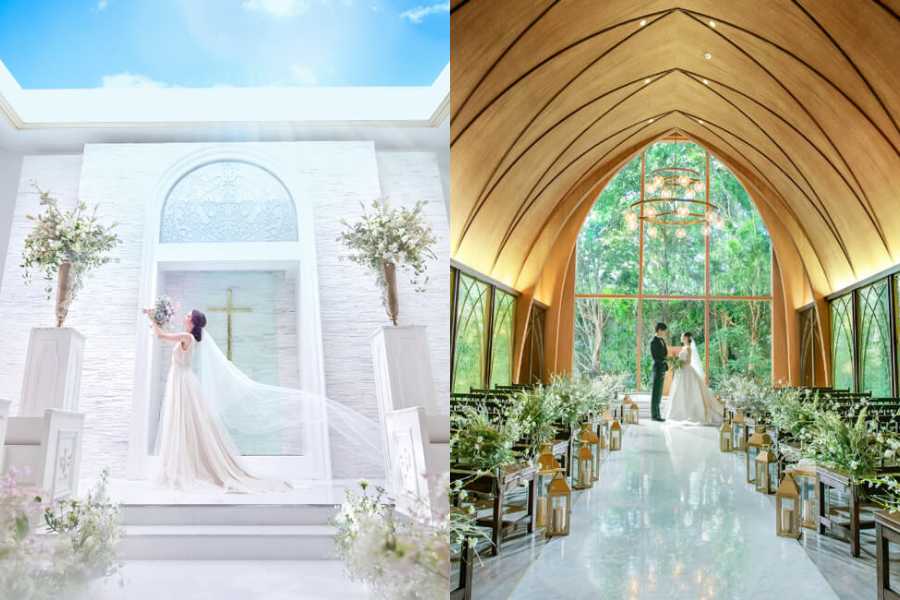 2つのチャペルからお好みで選べる