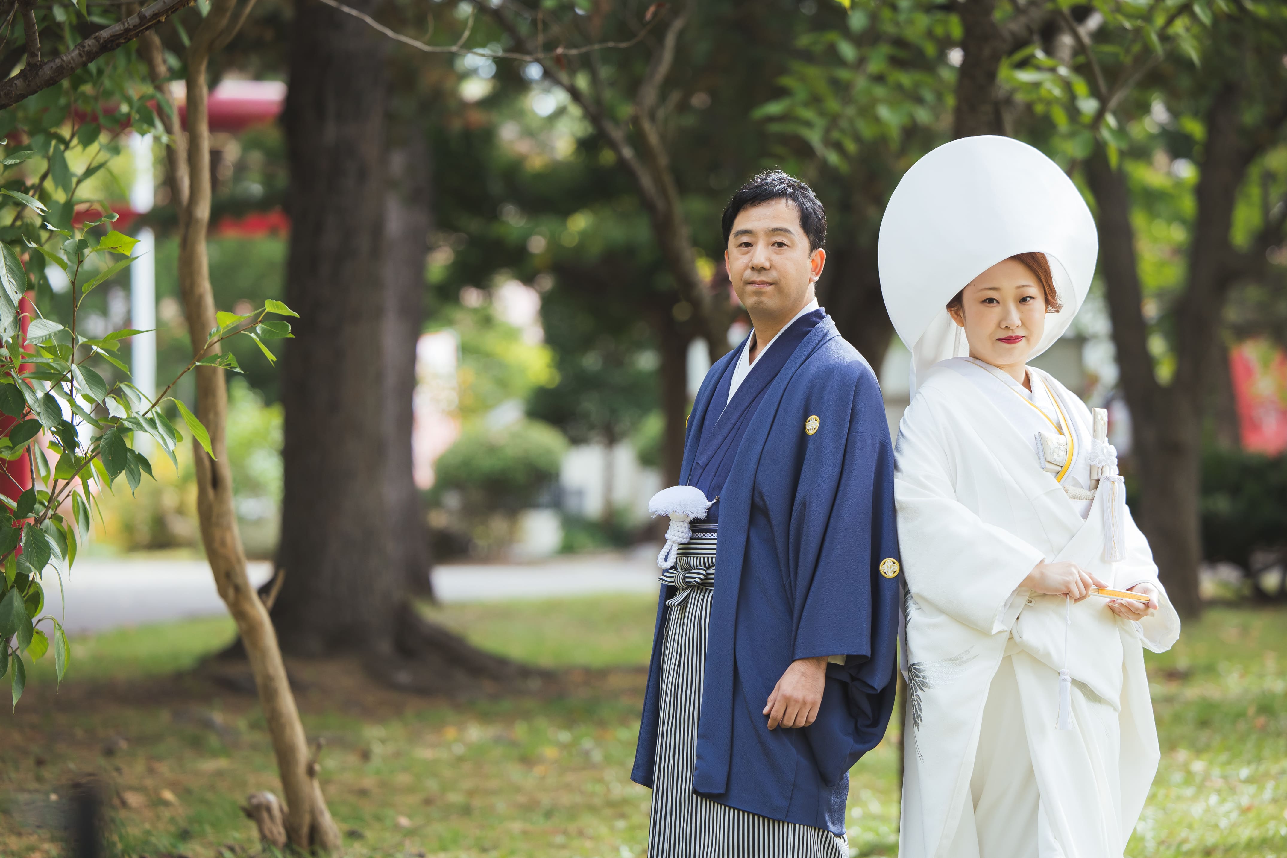 伝統を大切にした、札幌の神社での厳かな挙式