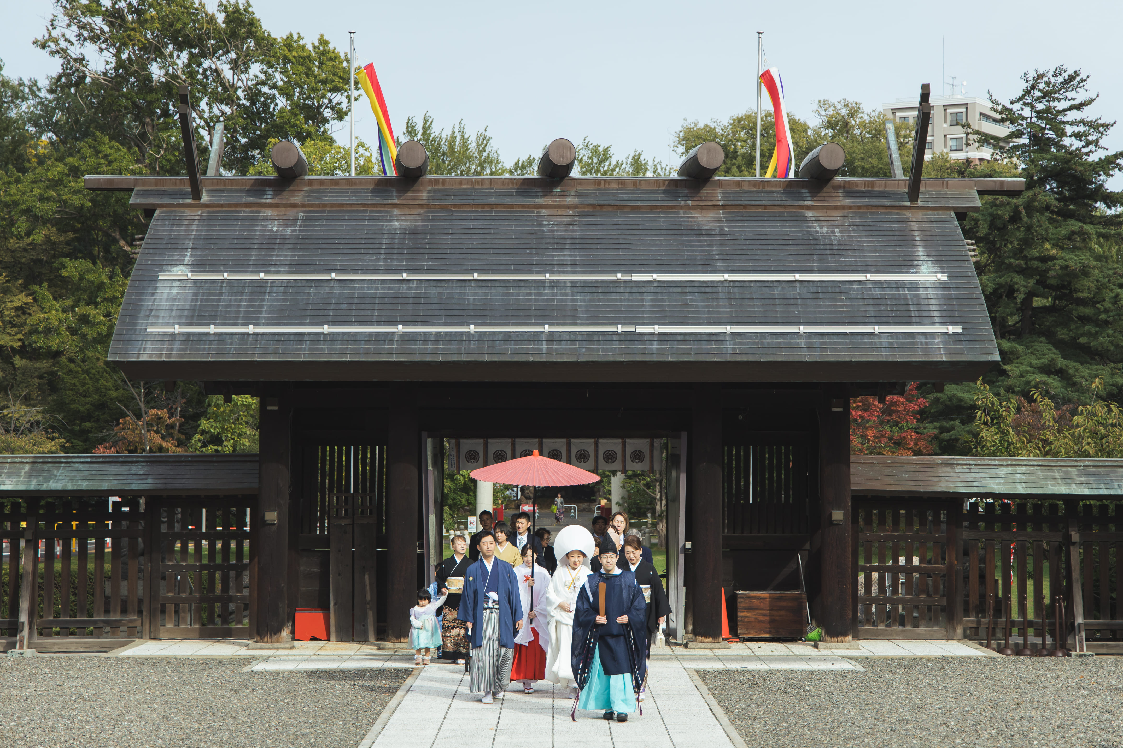 和の趣を感じる、札幌護國神社での結婚式の一日