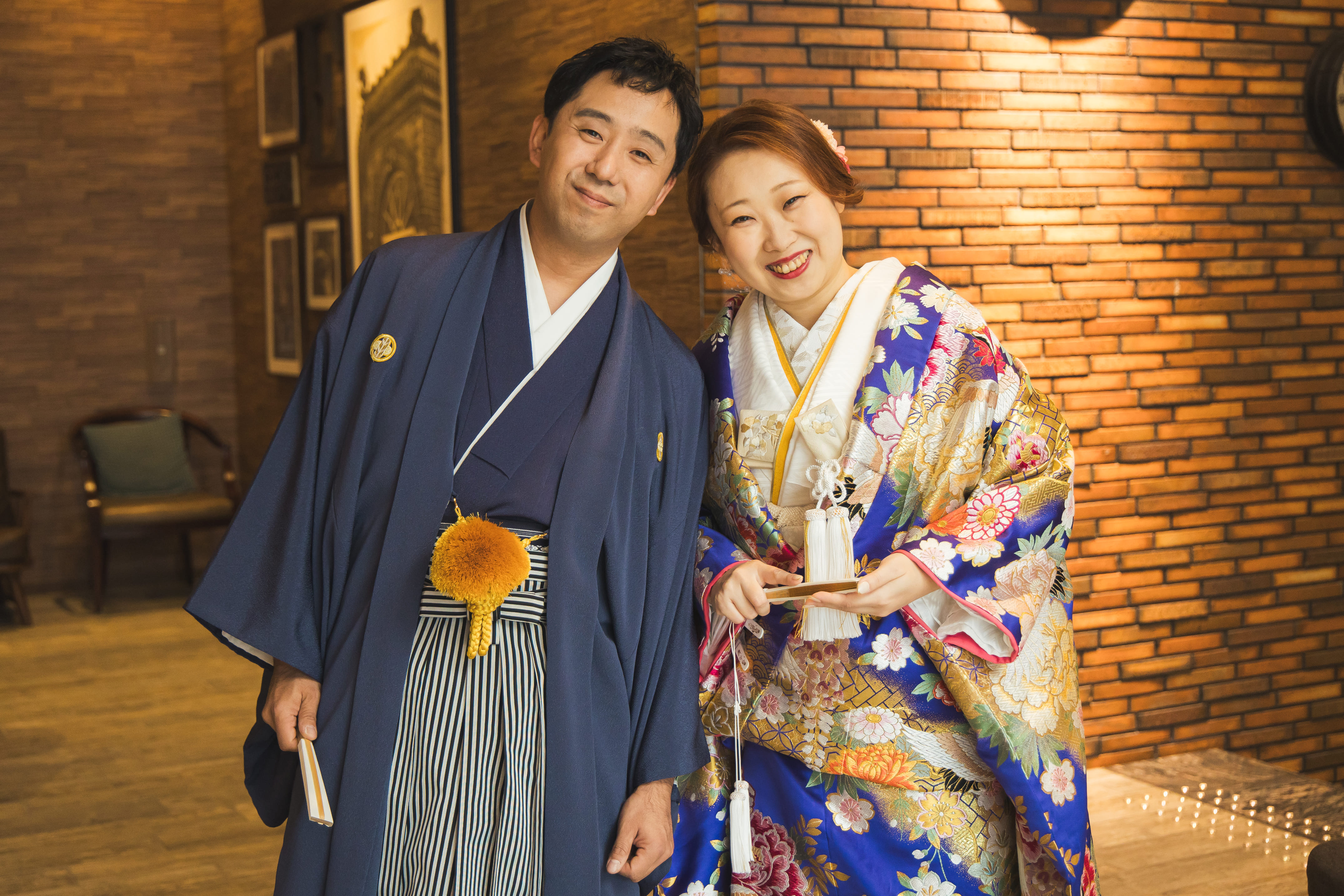 白無垢から色打掛に衣裳チェンジ