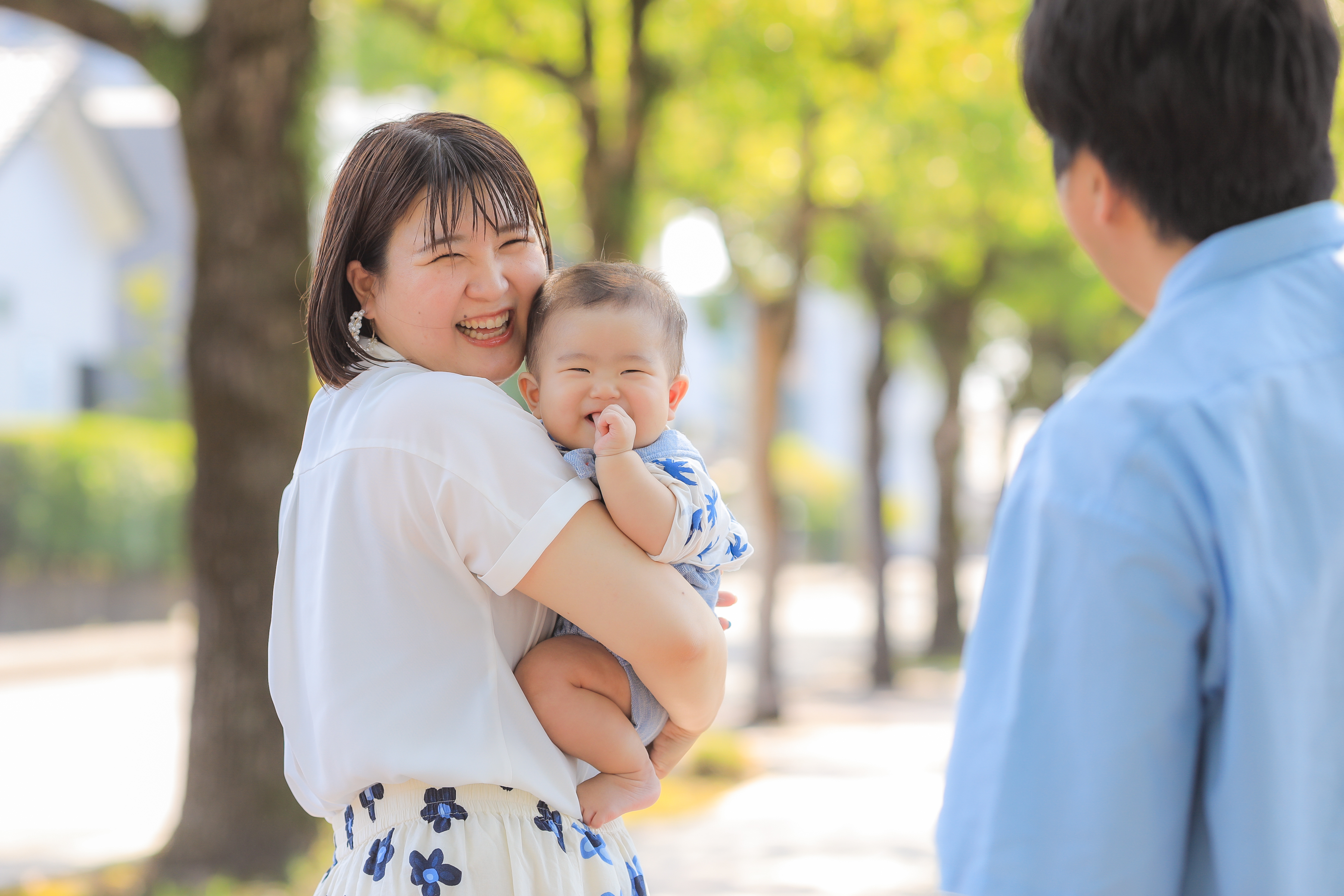 お外での撮影も