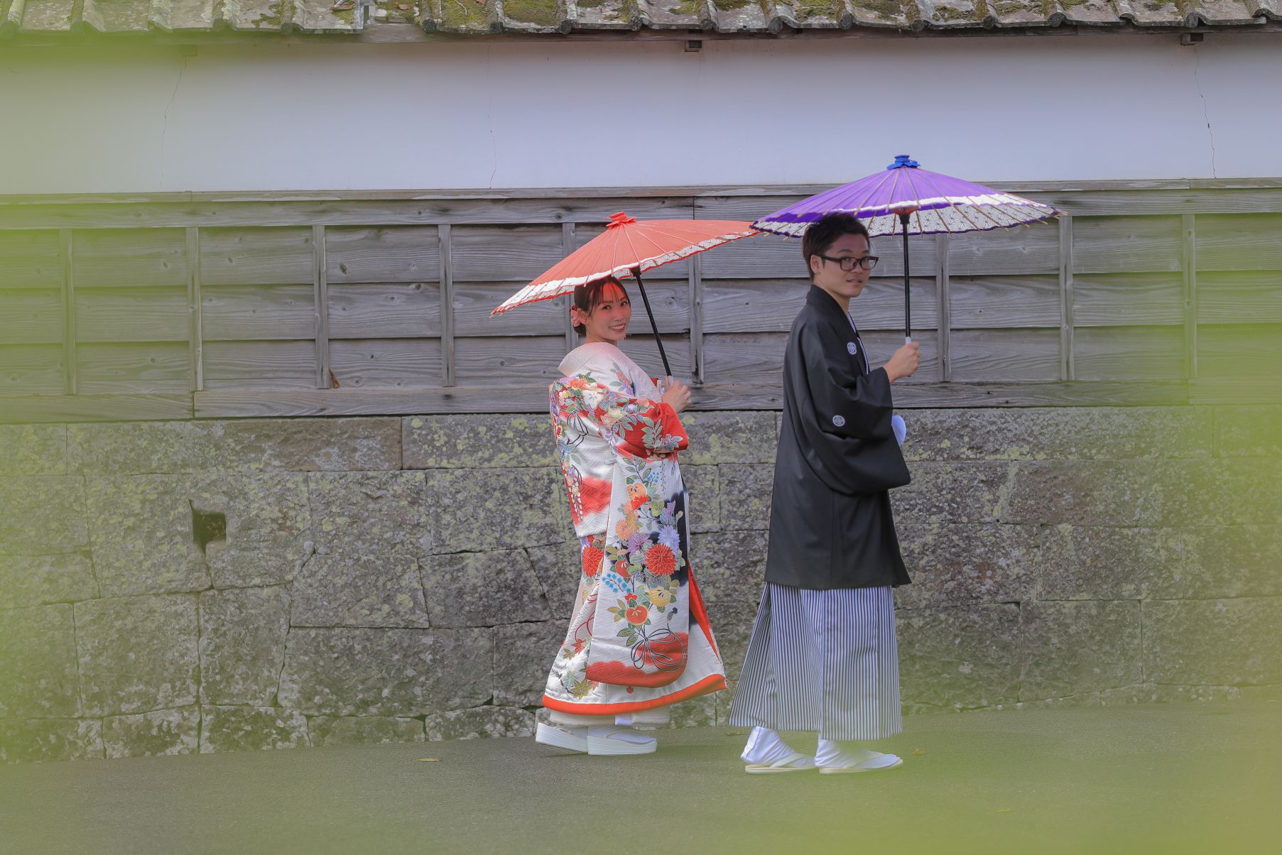 お散歩している風のお2人