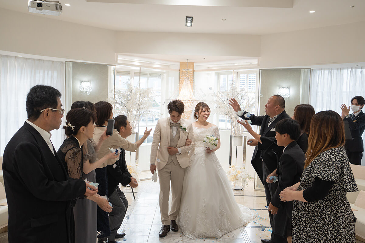 神戸モザイクチャペルで挙げられたお客様の結婚式写真16