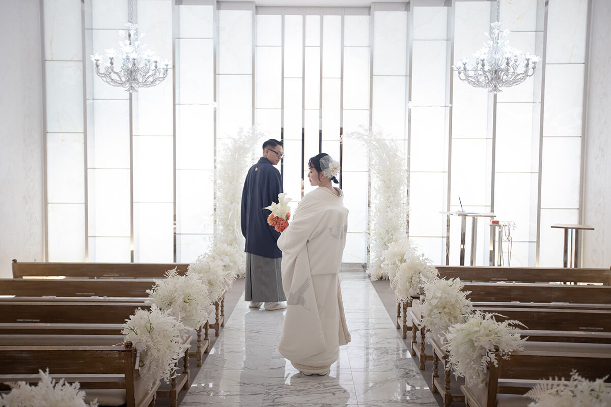 小さな結婚式 大阪ハービスENTチャペルで挙げられたお客様の結婚式写真05