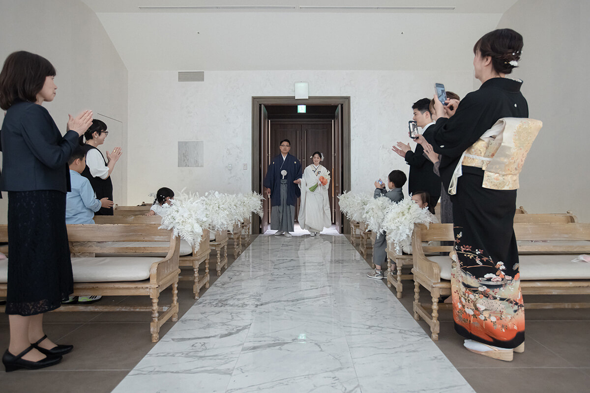 小さな結婚式 大阪ハービスENTチャペルで挙げられたお客様の結婚式写真06