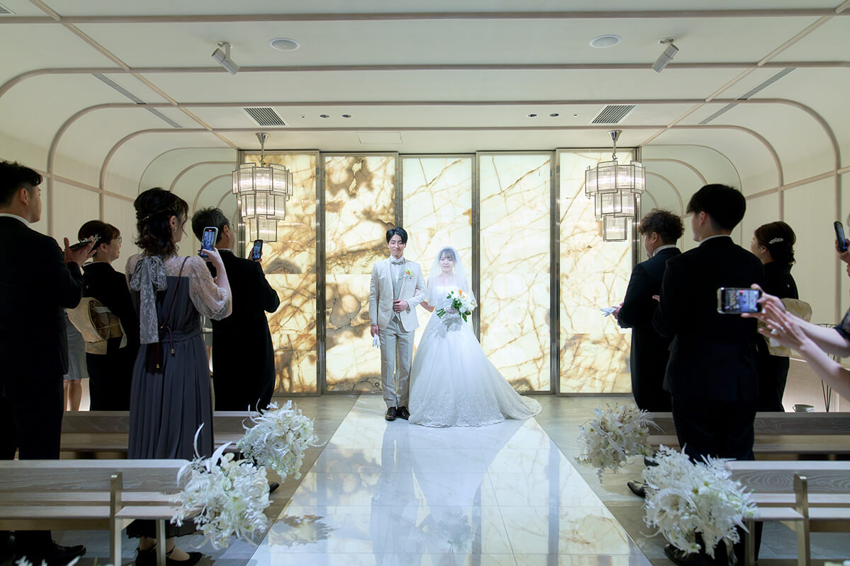 小さな結婚式 横浜チャペルで挙げられたお客様の結婚式写真05