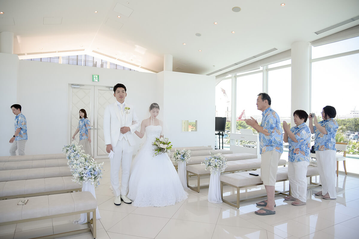 小さな結婚式 沖縄サザンビーチチャペルで挙げられたお客様の結婚式写真04