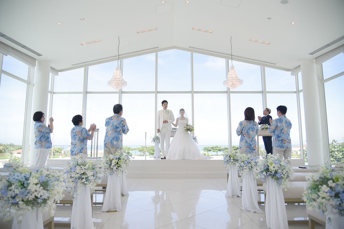 小さな結婚式 沖縄サザンビーチチャペルで挙げられたお客様の結婚式写真05