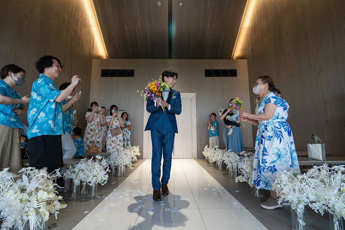 小さな結婚式 沖縄イル・ド・レチャペルで挙げられたお客様の結婚式写真04