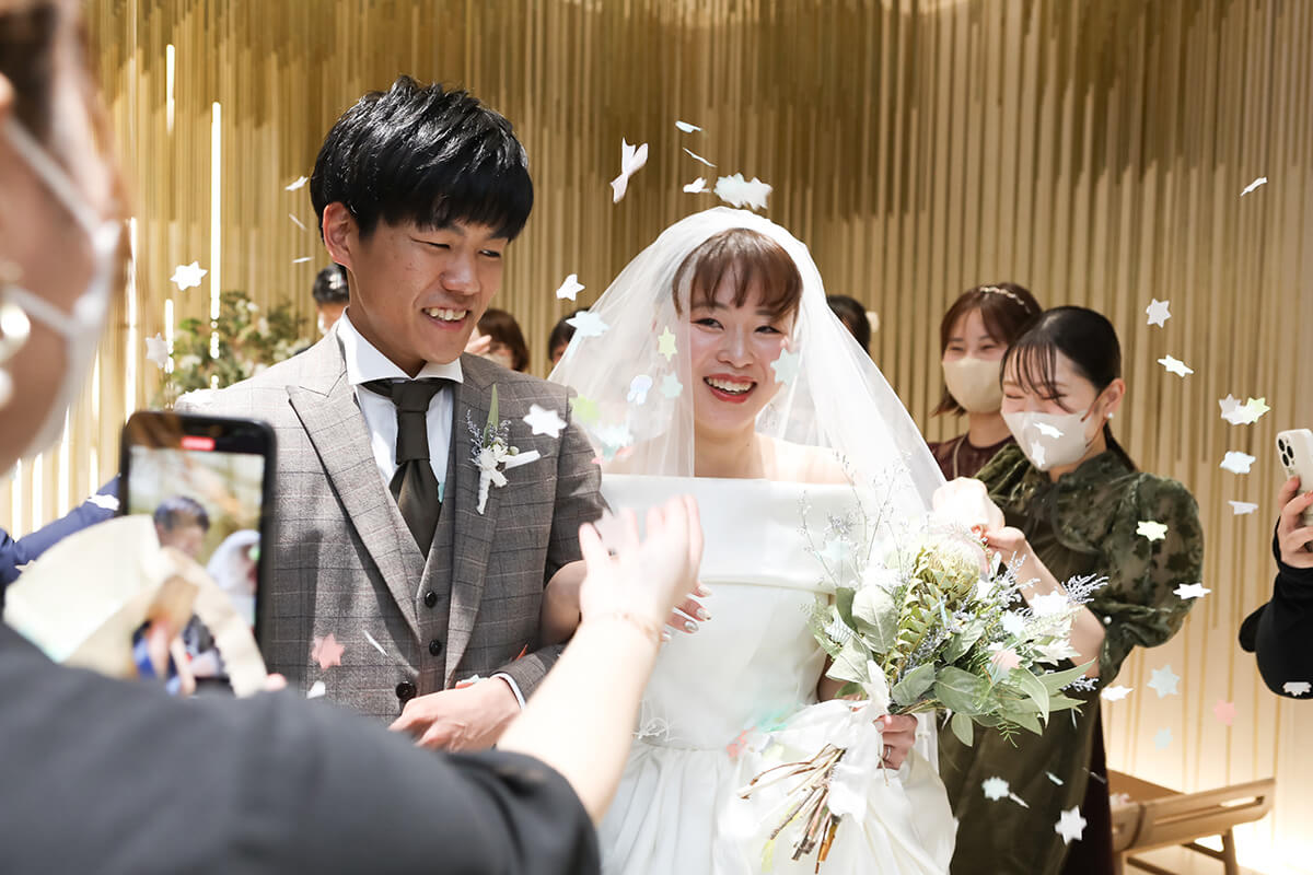 小さな結婚式 岡山チャペルで挙げられたお客様の結婚式写真