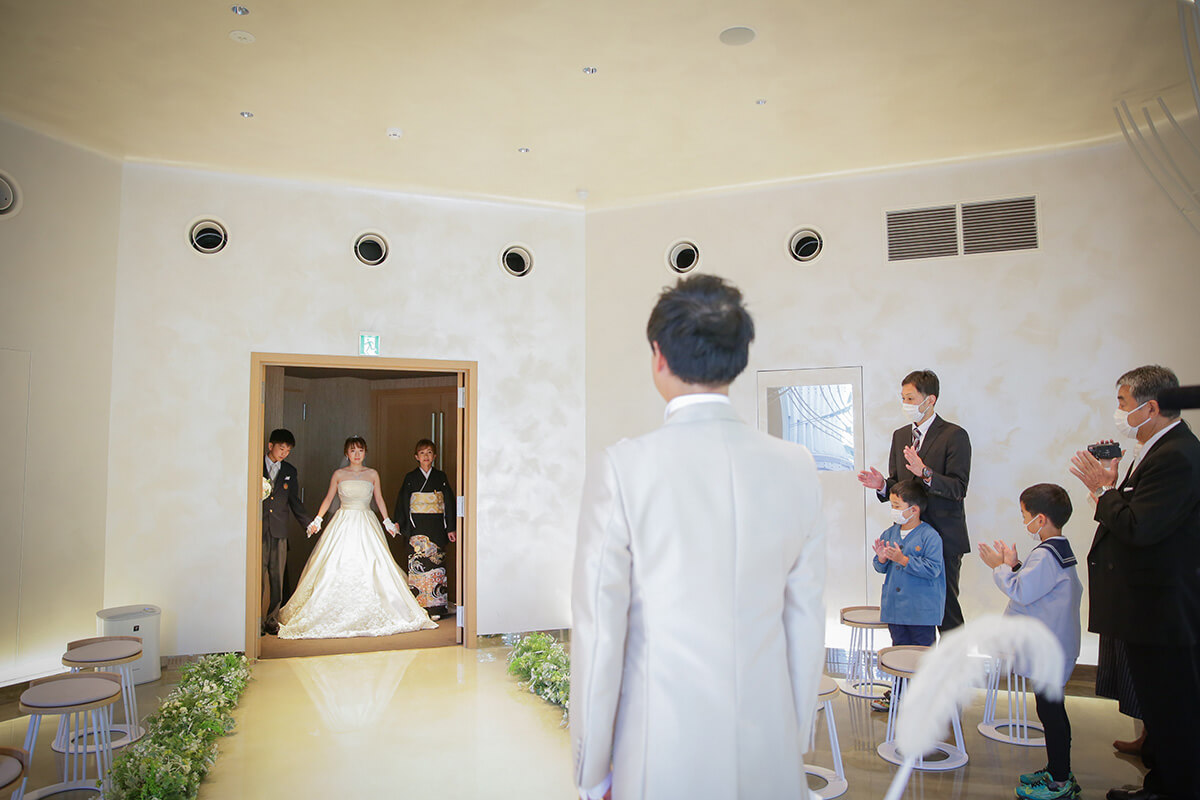 小さな結婚式 仙台チャペルで挙げられたお客様の結婚式写真01