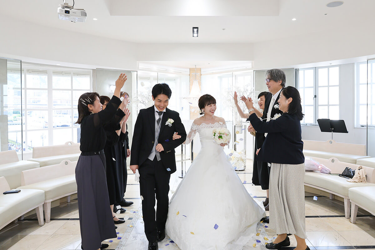 神戸モザイクチャペルで挙げられたお客様の結婚式写真16