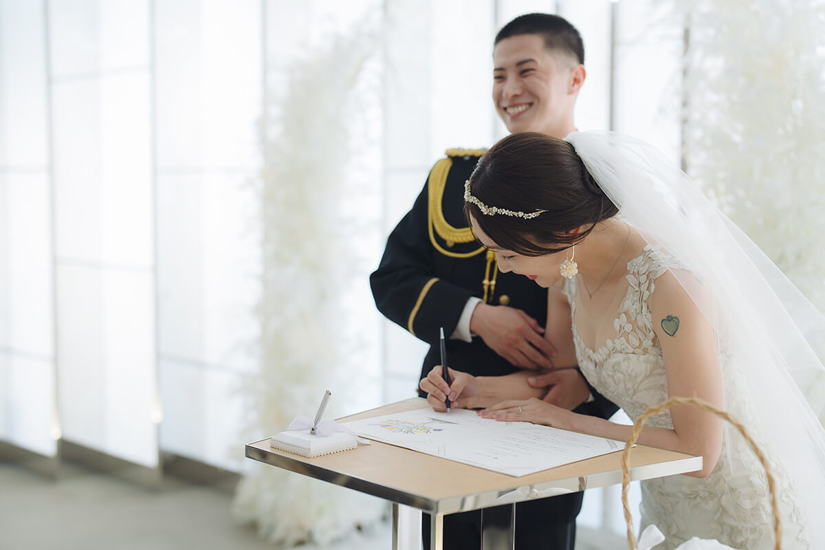 小さな結婚式 大阪ハービスENTチャペルで挙げられたお客様の結婚式写真08