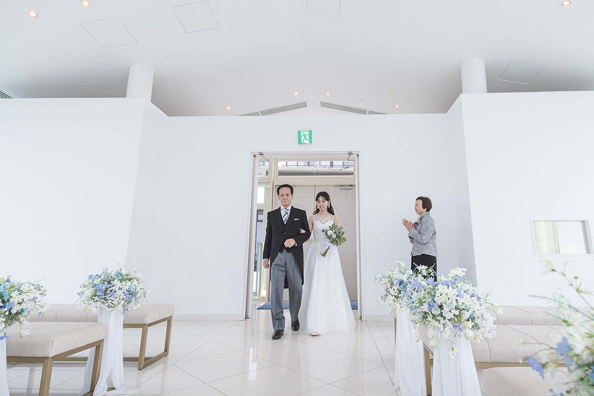 小さな結婚式 沖縄サザンビーチチャペルで挙げられたお客様の結婚式写真01