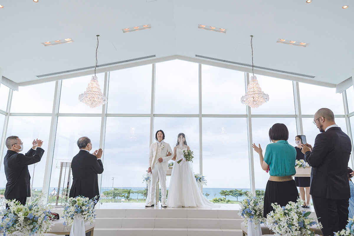 小さな結婚式 沖縄サザンビーチチャペルで挙げられたお客様の結婚式写真05