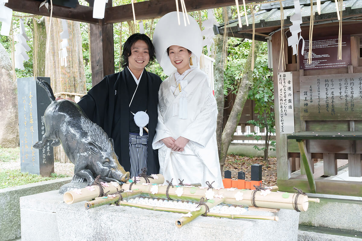 護王神社で挙げられたお客様の結婚式写真01