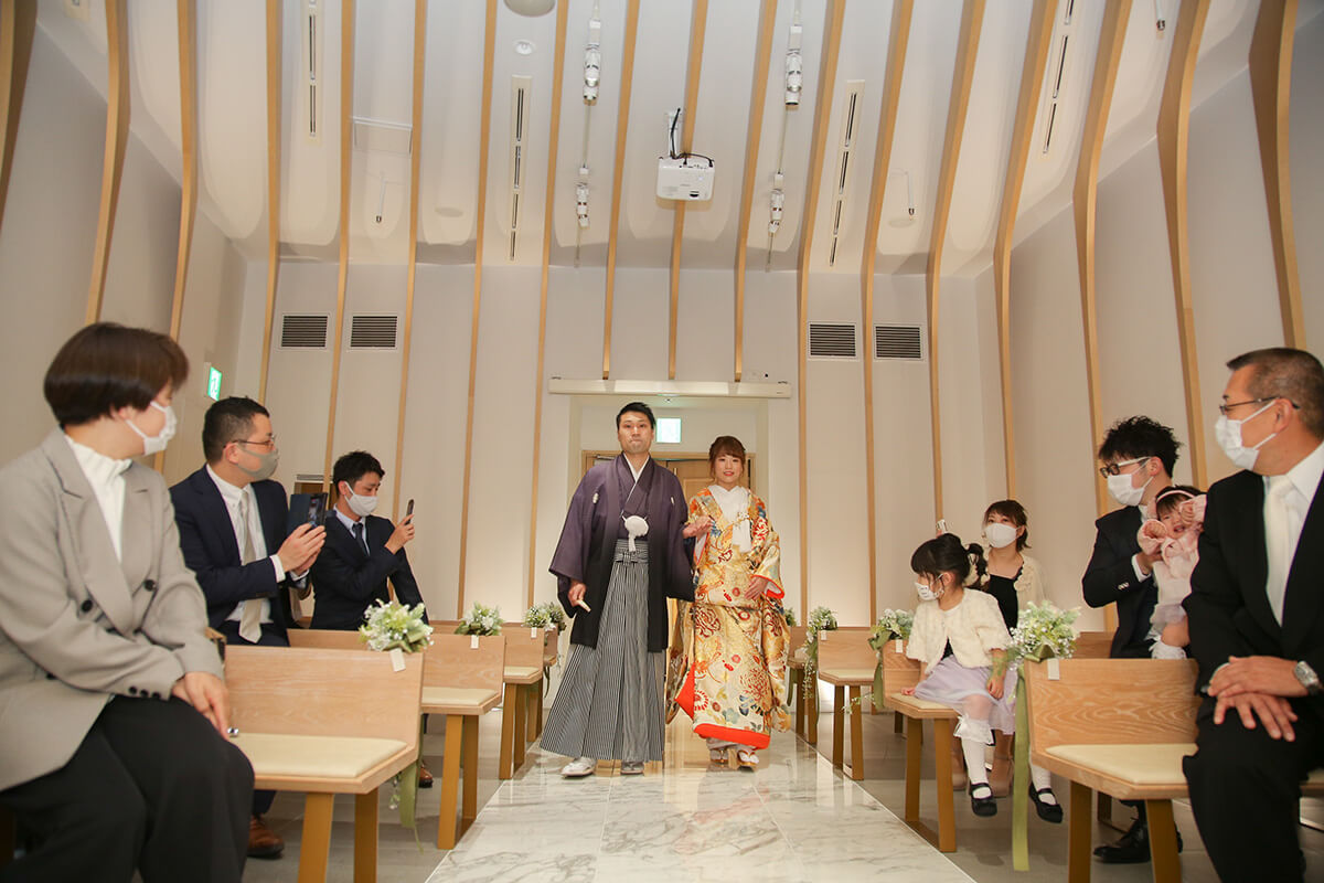 小さな結婚式 広島チャペルで挙げられたお客様の結婚式写真04