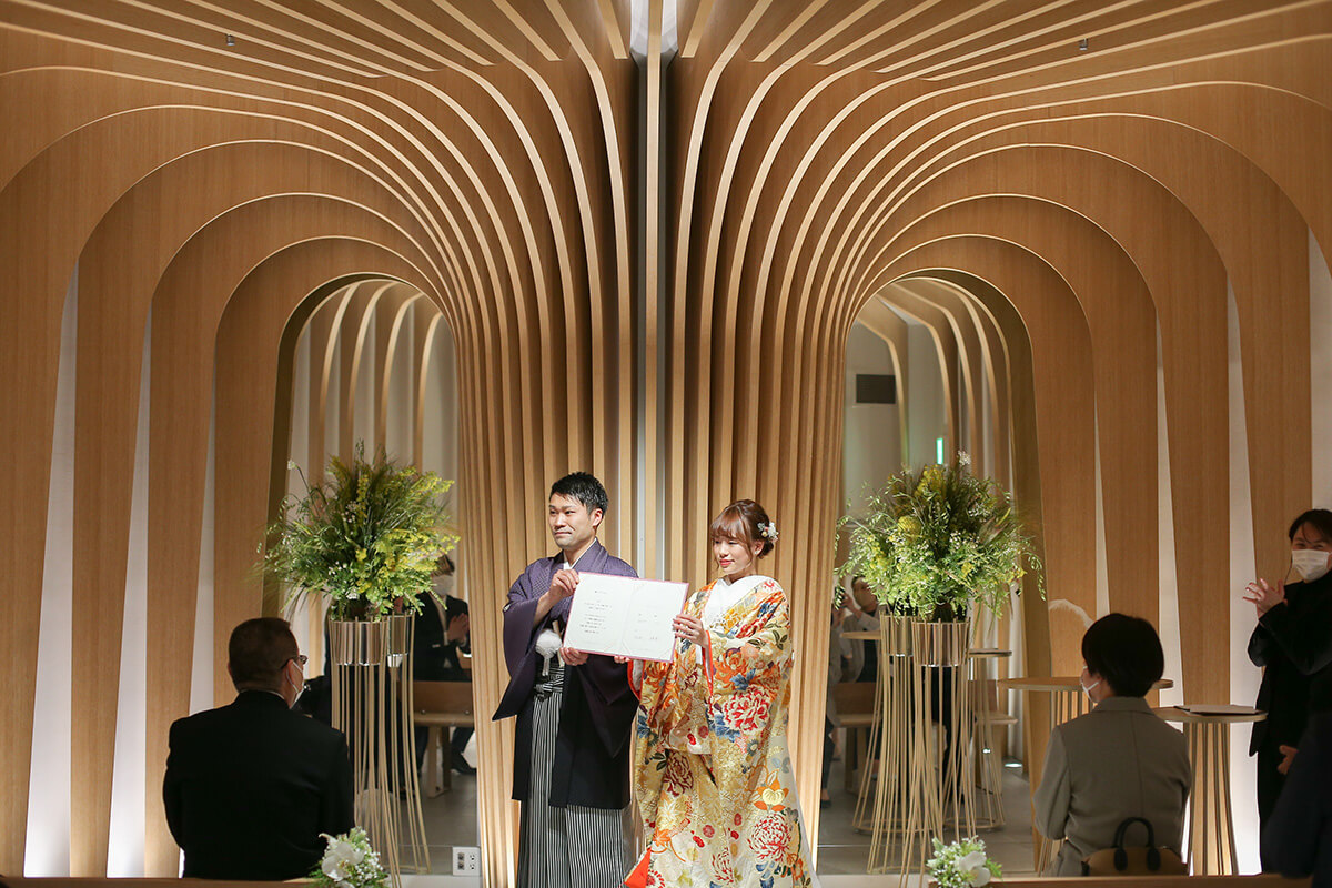 小さな結婚式 広島チャペルで挙げられたお客様の結婚式写真12