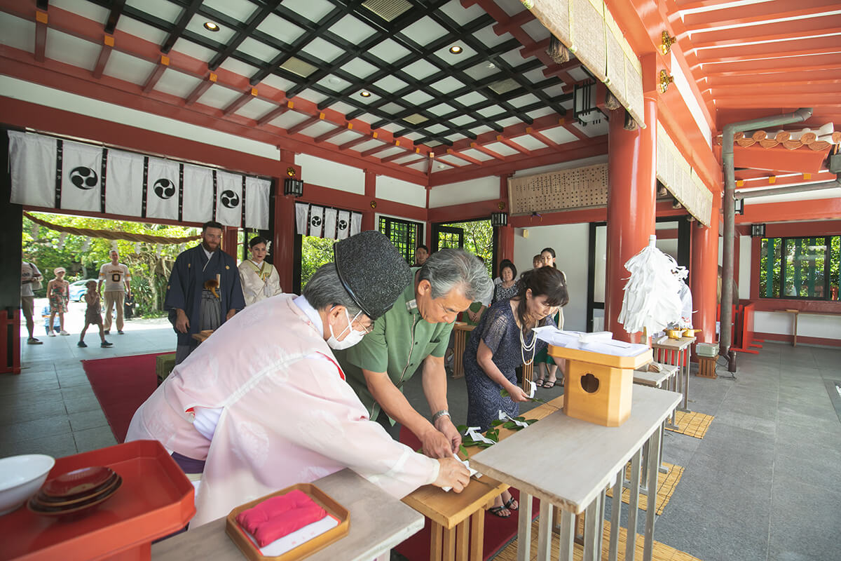 波上宮で挙げられたお客様の結婚式写真10