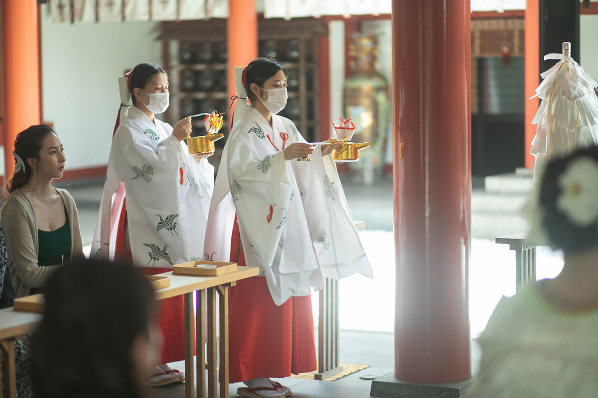 波上宮で挙げられたお客様の結婚式写真11