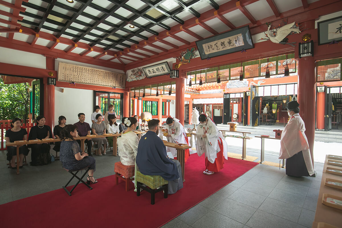 波上宮で挙げられたお客様の結婚式写真12