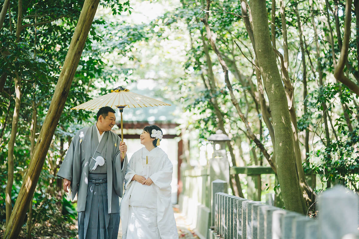 大野湊神社で挙げられたお客様の結婚式写真01