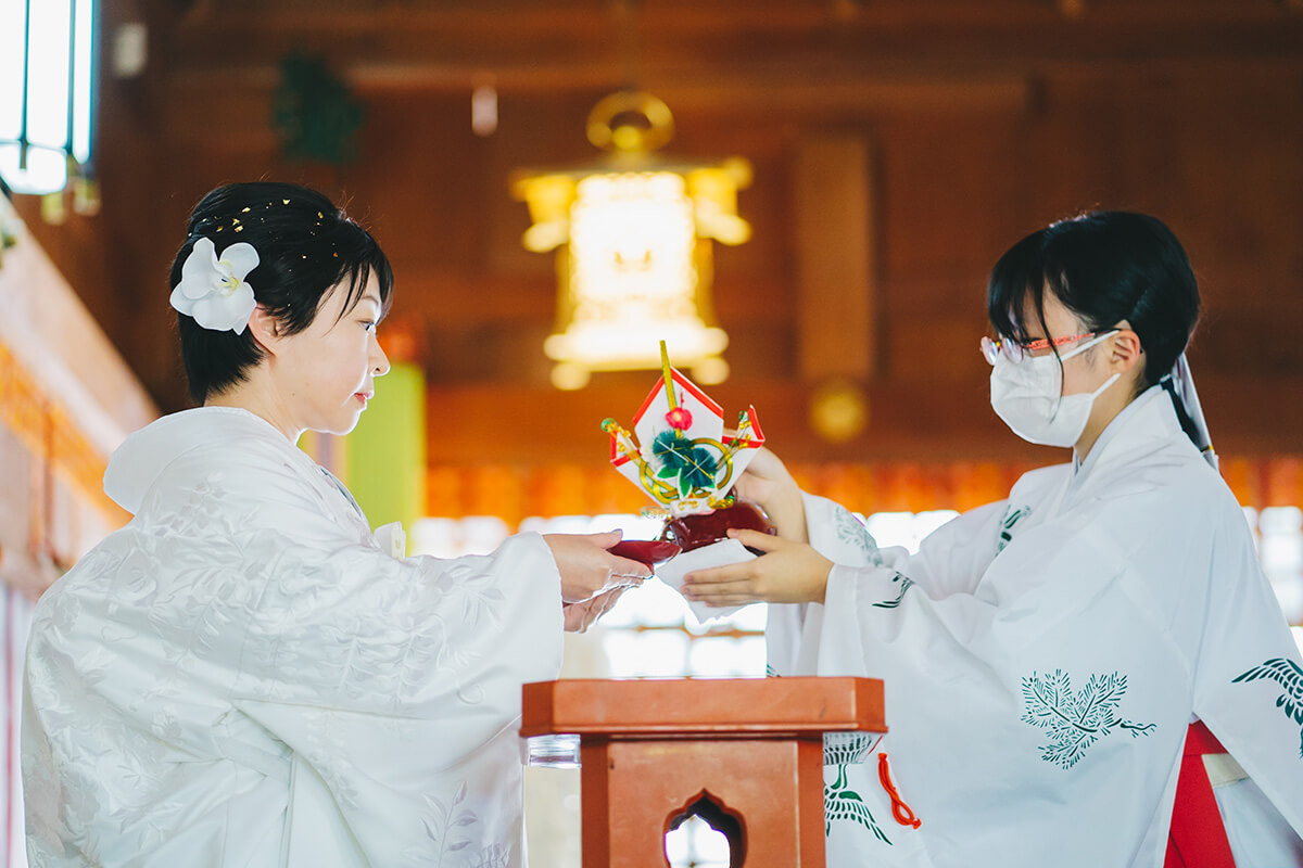 大野湊神社で挙げられたお客様の結婚式写真07