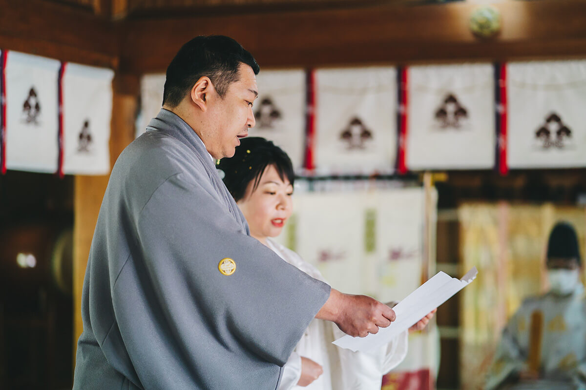 大野湊神社で挙げられたお客様の結婚式写真09