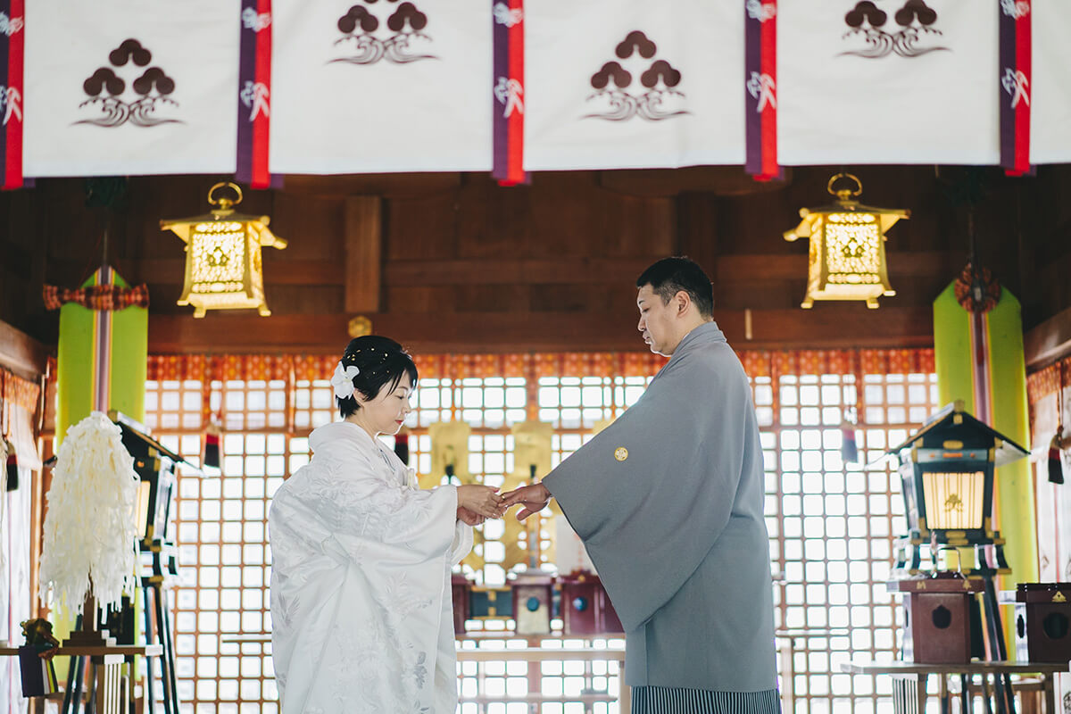 大野湊神社で挙げられたお客様の結婚式写真11
