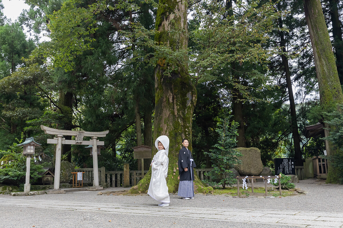 白山比咩神社で挙げられたお客様の結婚式写真12