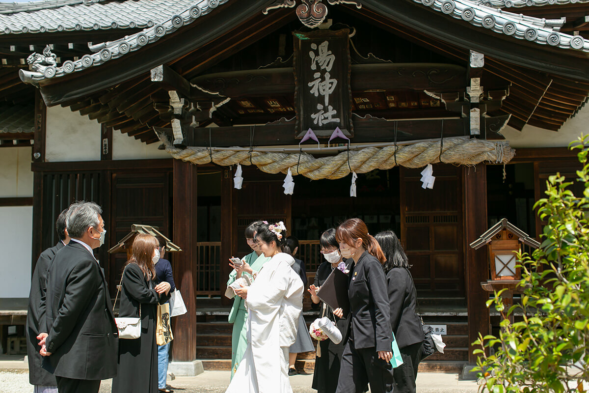 道後 湯神社で挙げられたお客様の結婚式写真12