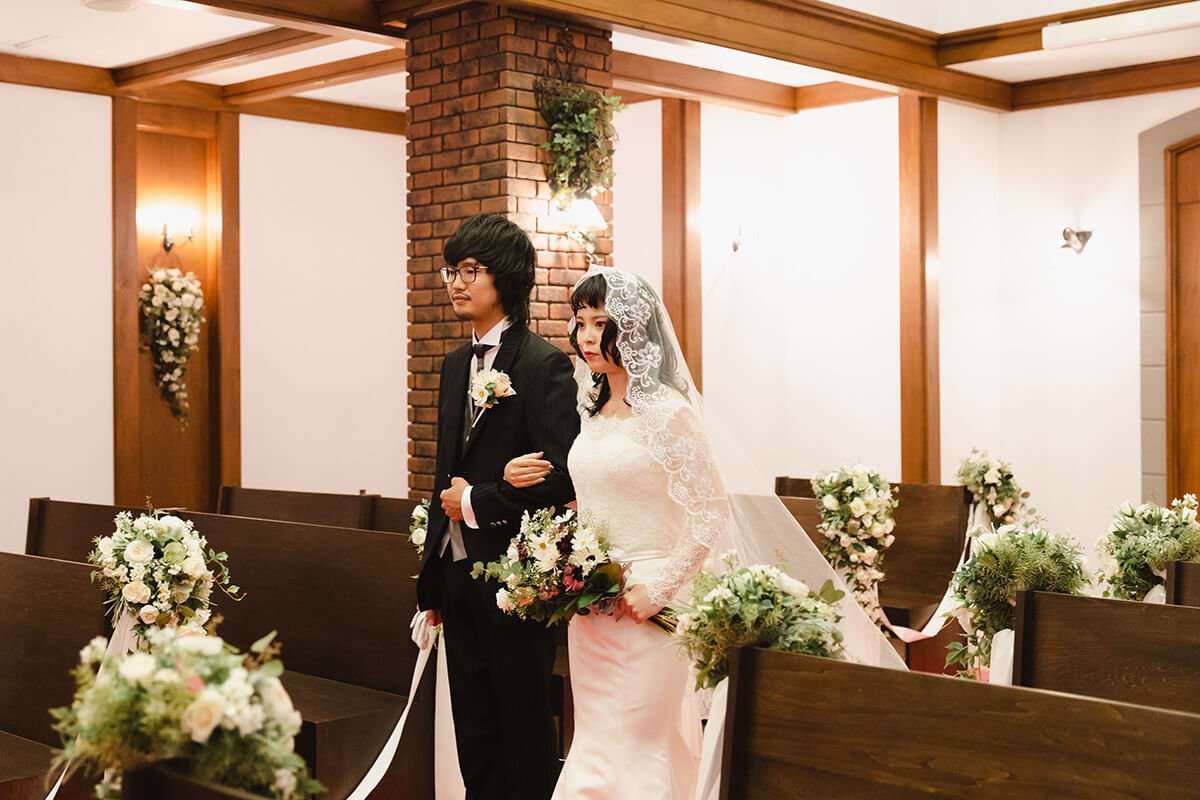 小さな結婚式 小樽チャペルで挙げられたお客様の結婚式写真05