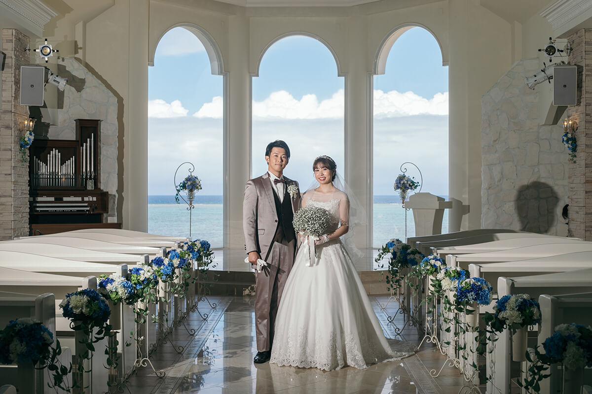 リザン・ル・アンジュマリー教会で挙げられたお客様の結婚式写真04