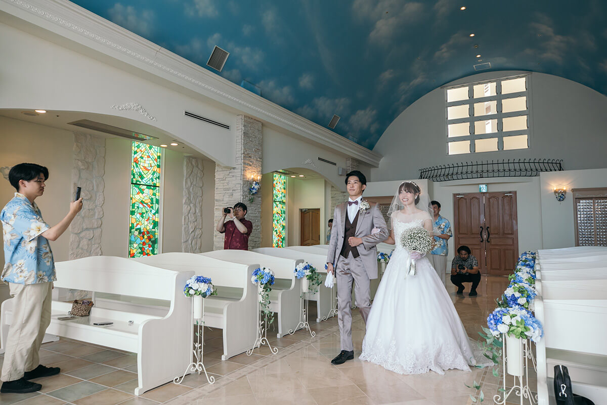 リザン・ル・アンジュマリー教会で挙げられたお客様の結婚式写真10