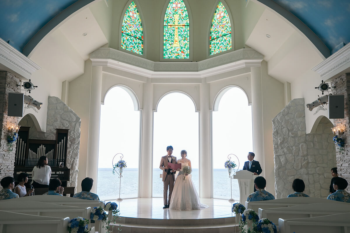 リザン・ル・アンジュマリー教会で挙げられたお客様の結婚式写真11