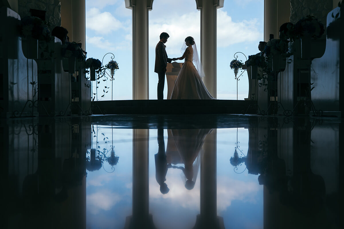 リザン・ル・アンジュマリー教会で挙げられたお客様の結婚式写真12