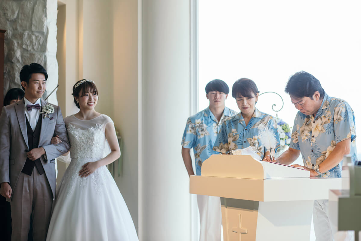 リザン・ル・アンジュマリー教会で挙げられたお客様の結婚式写真13