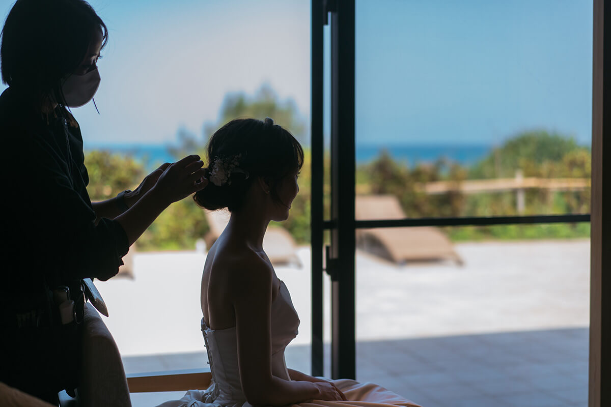 宮古島来間リゾートシーウッドホテルで挙げられたお客様の結婚式写真01