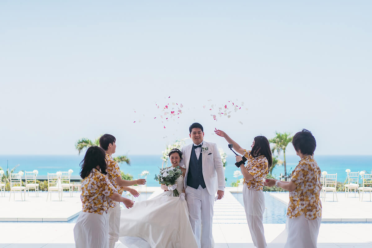 宮古島来間リゾートシーウッドホテルで挙げられたお客様の結婚式写真14