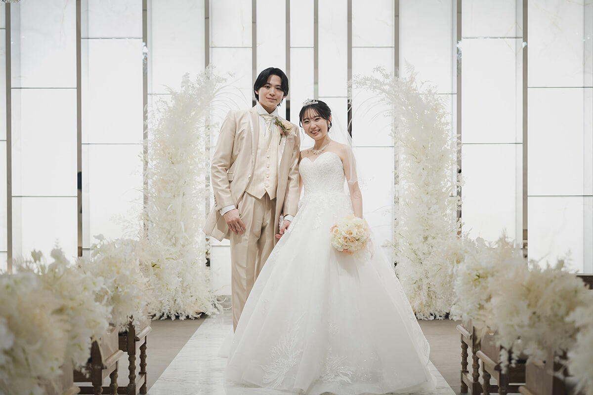 小さな結婚式 大阪ハービスENTチャペルで挙げられたお客様の結婚式写真01