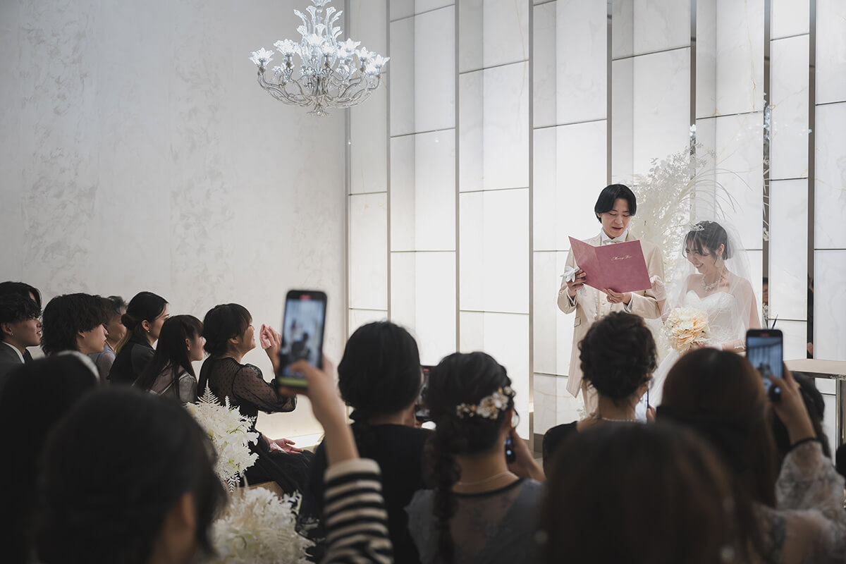 小さな結婚式 大阪ハービスENTチャペルで挙げられたお客様の結婚式写真06