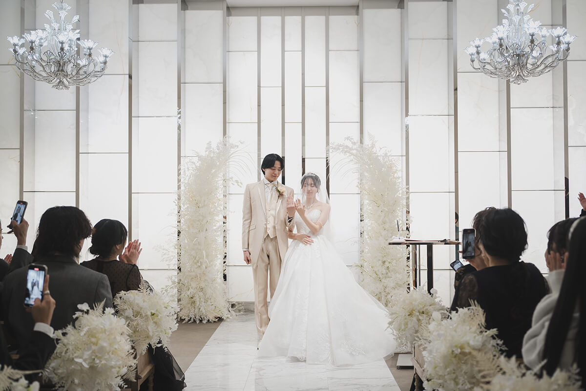 小さな結婚式 大阪ハービスENTチャペルで挙げられたお客様の結婚式写真08