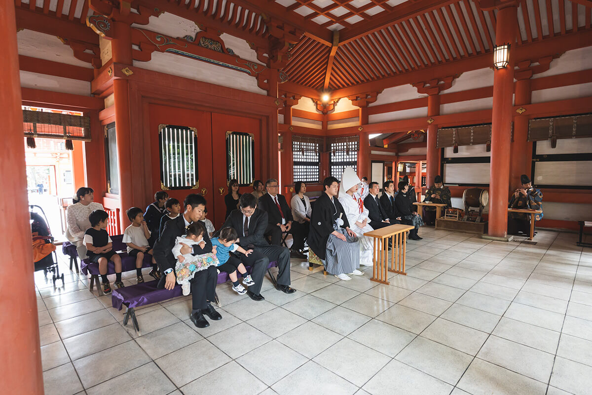 藤崎八幡宮で挙げられたお客様の結婚式写真02