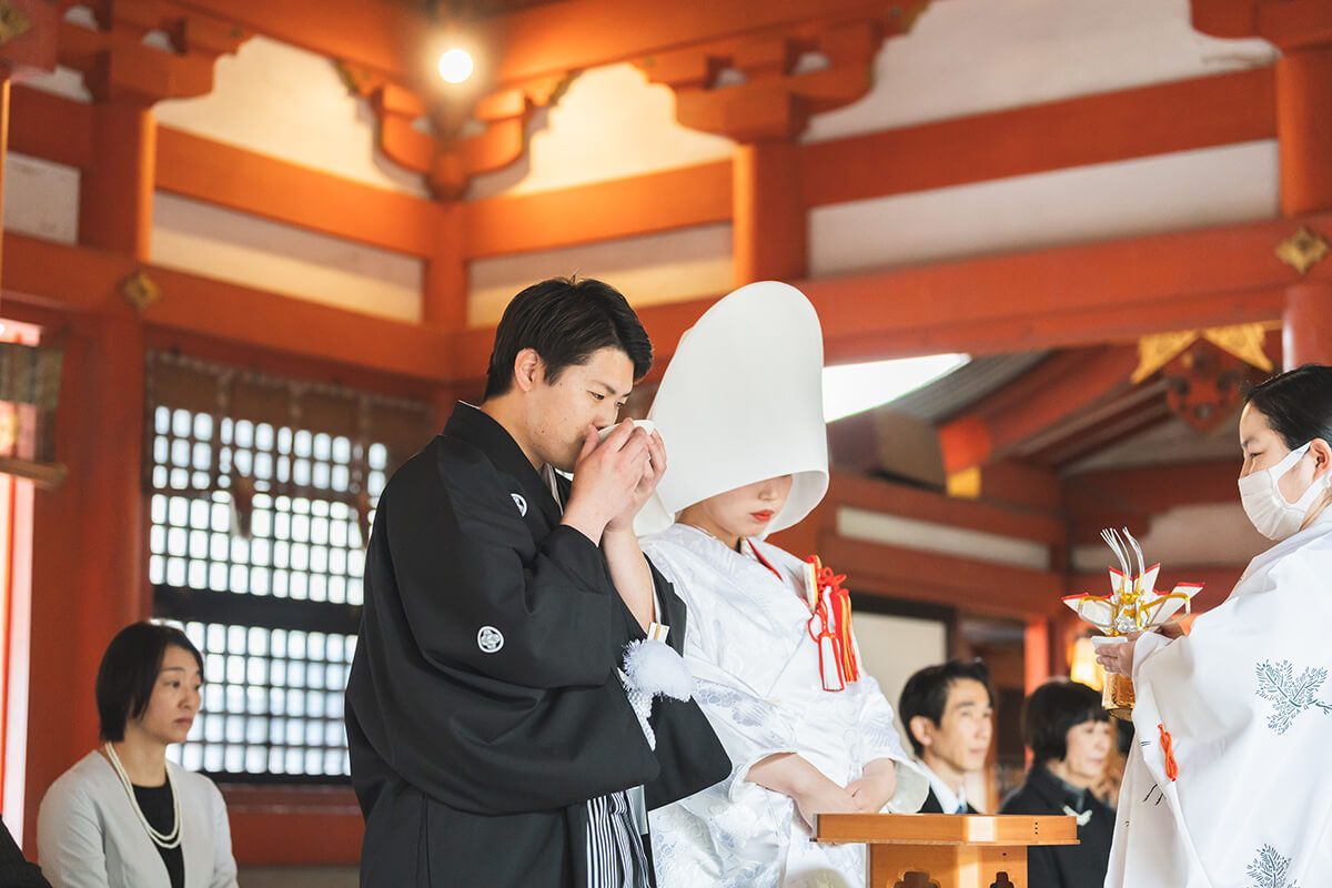 藤崎八幡宮で挙げられたお客様の結婚式写真05
