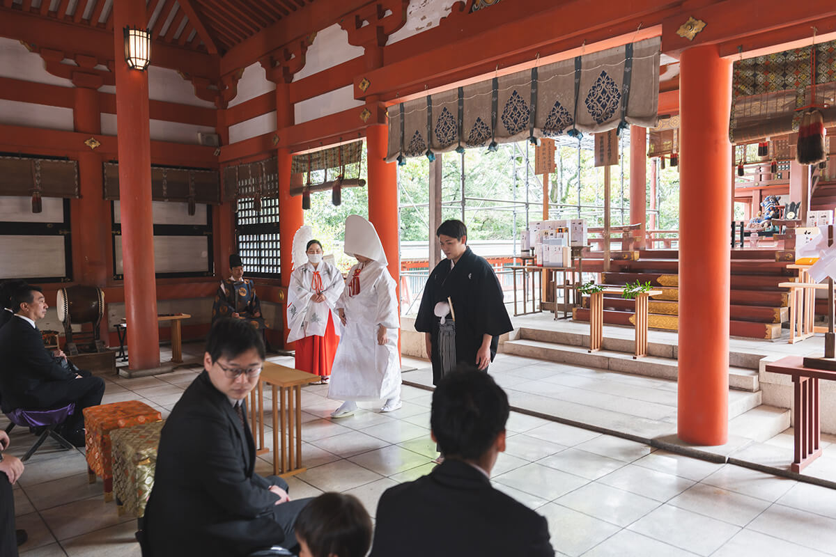 藤崎八幡宮で挙げられたお客様の結婚式写真10