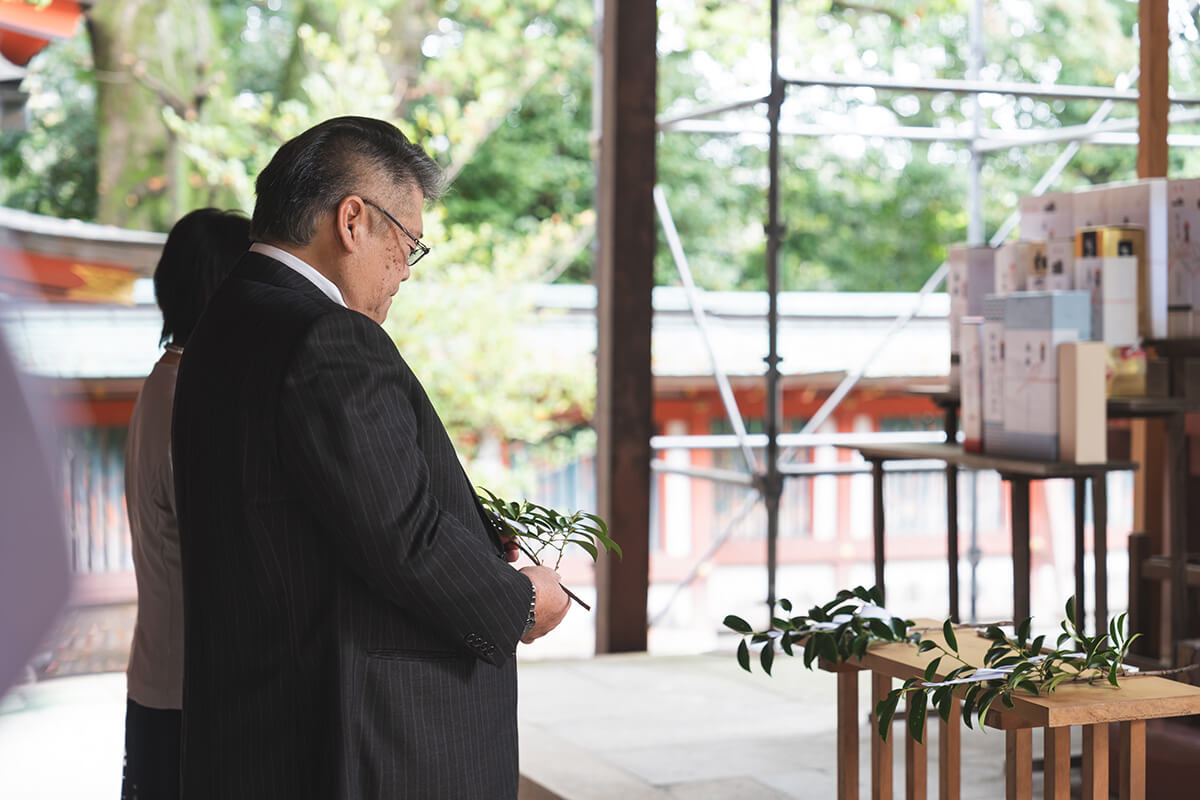藤崎八幡宮で挙げられたお客様の結婚式写真11