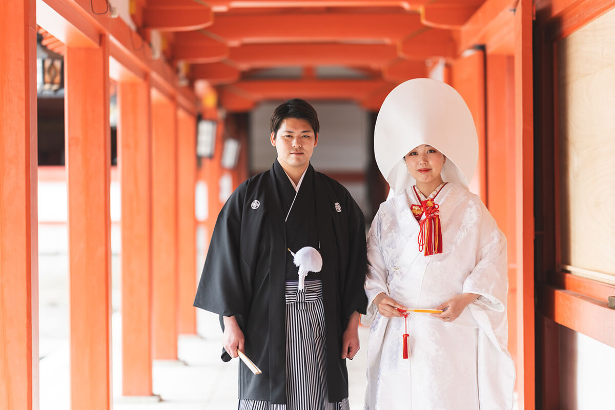 藤崎八幡宮で挙げられたお客様の結婚式写真15